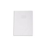 Clairefontaine protège - cahier grain cuir 20 / 100ème 24x32 blanc Clairefontaine protège - cahier grain cuir 20 / 100ème 24x32 blanc
