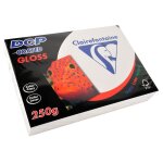 Clairefontaine ramette 250 feuilles papier dcp 250g a4 210x297 mm certifi� fsc couch� brillant blanc