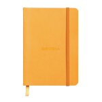 Clairefontaine rhodiarama carnet souple orange 10, 5x14, 8cm lign� 144p papier 90g fermeture elastique ...