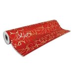 Clairefontaine rouleau de papier cadeau premium 80g . spcial commercant : 50x0, 7m. rouge arabesque ...