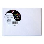 Clairefontaine sachet de 5 enveloppes pollen c6 114x162, blanc iris�