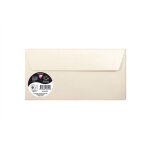 Clairefontaine sachet de 5 enveloppes pollen dl 110x220, ivoire iris�