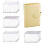 Classeur a6 planificateur pour carnet de notes et 12 pi�ces, classeur a 6 trous, dossier a fermeture ...