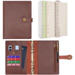 Classeur agenda a5 cuir carnet de notes de voyage, papier lign� rechargeable avec stylo pour organisateur ...