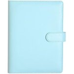 Classeur a anneaux a5 en cuir, couverture de carnet de notes en cuir pu organiseur de planificateur de ...