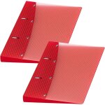 Classeur a anneaux diamond, din a5, 2 pices, rouge, hauteur de remplissage 20 mm, classeur a anneaux ...
