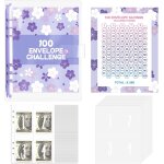 Classeur budget a5, classeur �� anneaux, carnet budget, classeur de 100 enveloppes enveloppe budget, ...