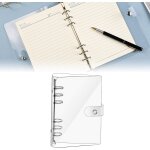 Classeur budget a5, classeurs a anneaux a5, budget planner couverture, housse de cahier 6 anneaux, transparent ...