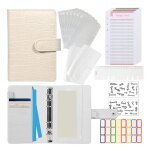 Classeur de budget - sac de rangement d'argent en cuir a motif de crocodile, livre d'�pargne d'argent, ...