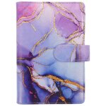 Classeur budg�taire a feuilles mobiles violet avec fiches budg�taires, pochettes zipp�es, r�gle et autocollant ...