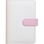 Classeur en cuir a5, organiseur de planificateur de carnet en cuir pu rose
