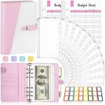 Classeur en cuir a5 pour planificateur, couverture pour carnet de notes, grande capacit, en pvc, ensemble ...