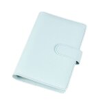 Classeur en cuir pu a5 a 6 anneaux avec compartiments cach�s, pochettes pour cartes, boucle de stylo ...