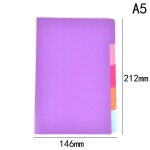 Classeur de diviseurs d'index a5 a6, 5 feuilles / paquet, organisateur de page intrieure, sparateur ...