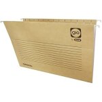 Classeur elba etiquette de nom viseur transparent marron blanc bicolore din a4 papier carton 25 units ...