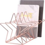 Classeur el�gant a 6 compartiments avec 5 emplacements, construction m�tallique durable, finition or ...
