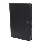 Classeur extensible a4, porte - documents portable avec 12 poches, classeur noir, rangement de bureau, ...