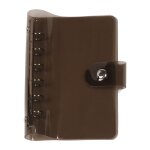 Classeur a feuilles mobiles en pvc a5 / a6 / a7, arc - en - ciel, noir, rose, carnet de notes, couverture ...