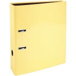 Classeur a levier - 2 anneaux - polypro - dos 80 mm - jaune pastel - exacompta Classeur a levier - 2 anneaux - polypro - dos 80 mm - jaune pastel - exacompta