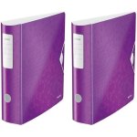 Classeur a levier a4 active, dos arrondi 82mm, fixation elastique, polyfoam léger, violet (lot de 2) Classeur a levier a4 active, dos arrondi 82mm, fixation elastique, polyfoam léger, violet (lot de 2)