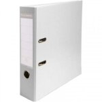 Classeur a levier - blanc - dos large - 75mm - 2 anneaux - exacompta