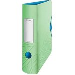 Classeur a levier - leitz - urban chic - a4 - vert - dos arrondi 82mm - fermeture elastique