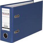 Classeur a levier pp a5 a l'italienne dos de 80mm - bleu