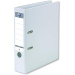 Classeur a levier smart pro + a4xl dos 80mm 2 anneaux couverture polypro remborde blanc