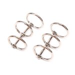 Classeur de livres en mtal a feuilles mobiles, 2 pices, 3 anneaux, clips pour album, scrapbook, calendrier, ...