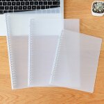 Classeur ? papier translucide a4 / b5 / a5, ? feuilles mobiles, coque en pp, poreux, classeur, organisateur ...