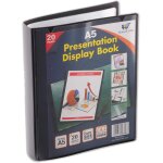 Classeur de prsentation a 20 pochettes en plastique transparentes - format a5 - 40 vues (lot de 12)