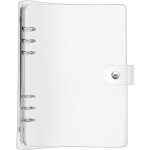 Classeur en pvc souple transparent couverture de protection pour carnet de notes classeurs a anneaux ...