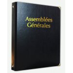 Classeur registre assemblées générales simili cuir avec recharge 100 feuillets foliotés (lot lot de 10) ... Classeur registre assemblées générales simili cuir avec recharge 100 feuillets foliotés (lot lot de 10) ...