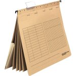 Classeur suspendu multiple unireg. fabriqu en allemagne en carton recycl marron, reliure commerciale, ...