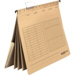 Classeur suspendu multiple unireg. fabriqu�� en allemagne en carton recycl�� marron, din a4, reliure ...
