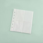 Classeur transparent a5 horizon a7, porte - documents, cahier 6 trous, cuir chevelu adt, sac a documents ...