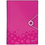Classeur trieur - leitz - wow - a4 - polypropyl�ne - rose