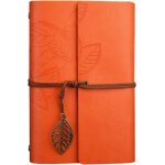 Classique carnet en faux cuir couverture feuilles a cordes ecriture journal agenda cahier voyage journal ...