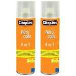 Cl�op�tre lot de 2 sprays colle 250ml glue a�rocol 4 en 1 (repositionnable, ajustable, orientable)