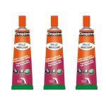 Cl�op�tre lot de 3 colles adh�sive cl�op�tre en tube alu de 30 gr
