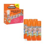 Cléopâtre boîte de 6 bâtons de colle transparente cléostick adhésive en 8 gr Cléopâtre boîte de 6 bâtons de colle transparente cléostick adhésive en 8 gr