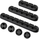 Clips c�ble organisateur bureau, lot de 3 support de c�ble, organisateur de cordon, gestion des cables, ...