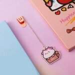 Clip de page en m�tal lapin chien etudiant, marque - pages, papeterie pendentif en m�tal