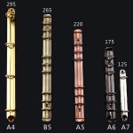 Clip de reliure en mtal dor b5, classeur a feuilles mobiles, cerceau de dossier, scrapbook, anneaux ...