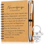 Coffret cadeau de remerciement pour les collgues cahier a spirale a6 stylo a bille en bois porte - cls ...
