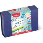 Coffret d'criture et accessoires scolaires pour enfants - crayons de couleur, ciseaux, gommes, taille ...