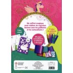 Mon coffret super paillettes - avec 5 tubes de paillettes color�es, 1 cahier cr�atif, 20 pages autocollantes ...