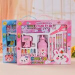 Coffret de papeterie 17 en 1 pour etudiants, articles d'apprentissage, cadeaux de la maternelle, vacances, ...