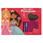 Mon coffret princesses - avec 2 tubes de paillettes, 20 billants, 200 stickers, 1 page tatoos, 30 robes ...