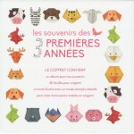 Coffret les souvenirs des 3 premi�res ann�es - contient : un album, 40 feuilles origami, un livret illustr� ...